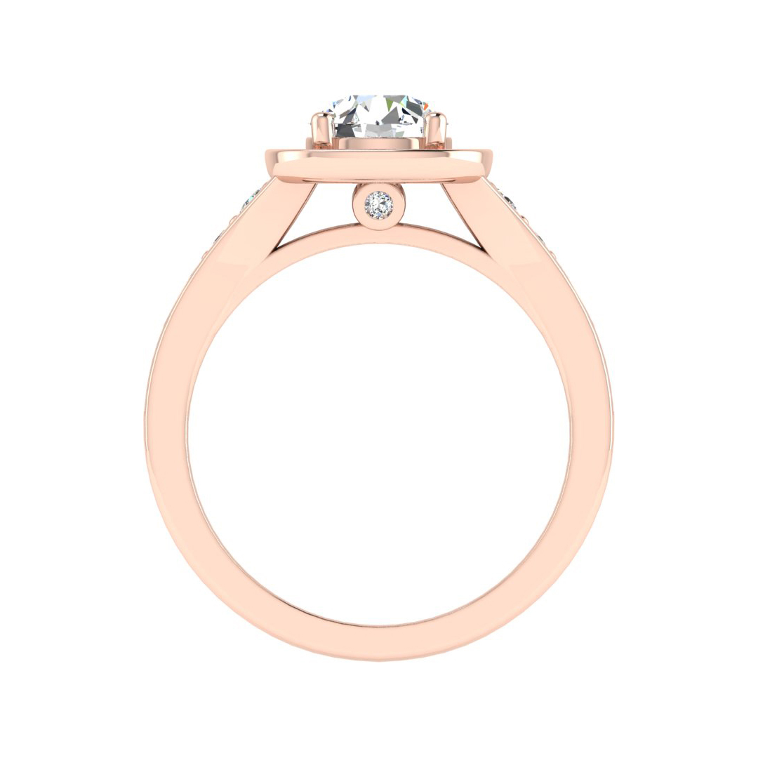Amira Halo Engagement Ring